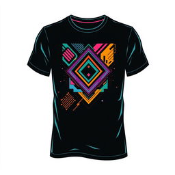 A stylish t-shirt design featuring a modern and trendy graphic