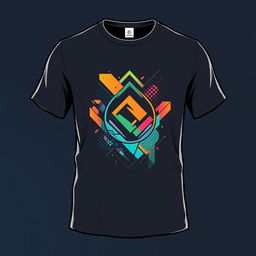 A stylish t-shirt design featuring a modern and trendy graphic