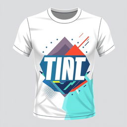 A stylish t-shirt design featuring a modern and trendy graphic