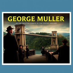 a photo-realistic film poster of a movie about George Muller, capturing an inspiring and dramatic portrayal of his life and achievements