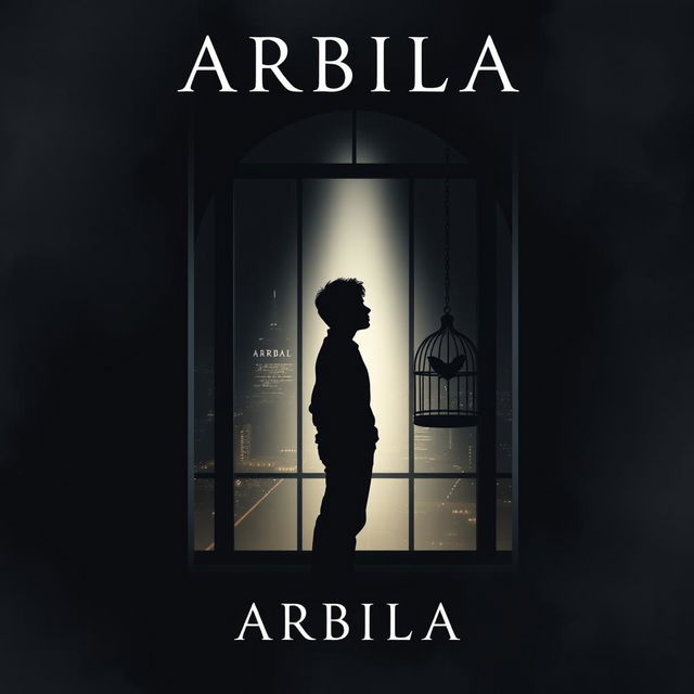 A book cover design for the title "ARBILA"