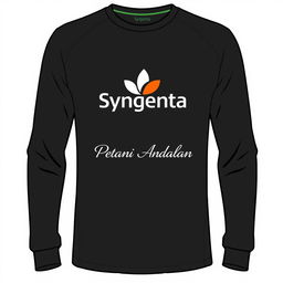 A long sleeve shirt featuring the Syngenta logo prominently displayed on the chest