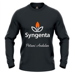 A long sleeve shirt featuring the Syngenta logo prominently displayed on the chest