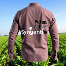 A stylish long-sleeve shirt with the "Syngenta" logo prominently displayed on the front