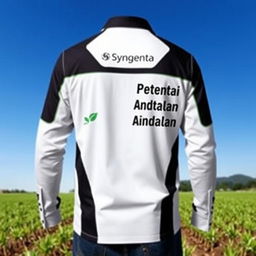 A stylish long-sleeve shirt with the "Syngenta" logo prominently displayed on the front