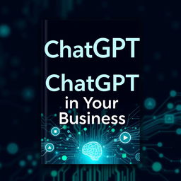 A book cover design featuring the integration of ChatGPT into a business