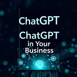 A book cover design featuring the integration of ChatGPT into a business