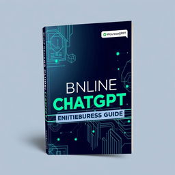 Book cover design for an online business guide featuring ChatGPT