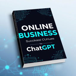 Book cover design for an online business guide featuring ChatGPT