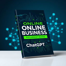 Book cover design for an online business guide featuring ChatGPT