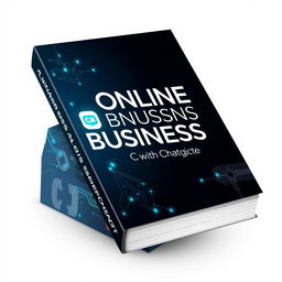 Design a captivating book cover for "Online Business with ChatGPT"