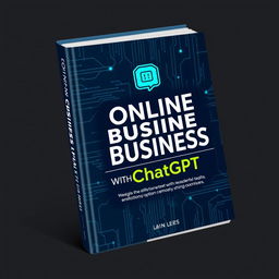 Design a captivating book cover for "Online Business with ChatGPT"