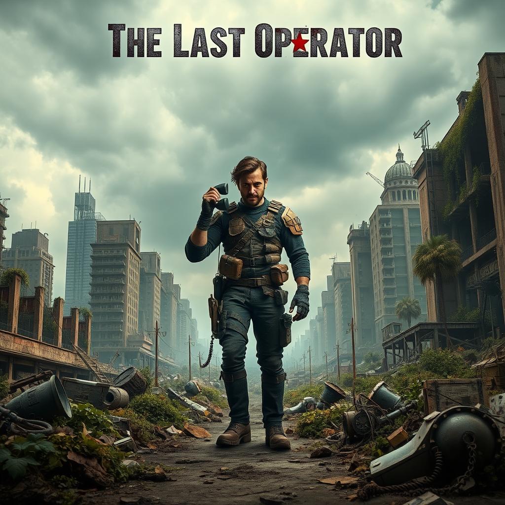 A post-apocalyptic movie poster titled "The Last Operator" set in a bleak, dystopian world