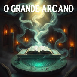 A powerful and mysterious illustration depicting 'O Grande Arcano', the Grand Arcane