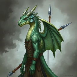 A portrait of a dragon humanoid without a tail or wings, featuring mesmerizing topaz-colored scales