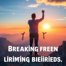 A symbolic representation of breaking free from limiting beliefs