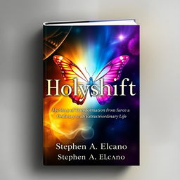 A captivating book cover for 'Holyshift: My Story of Transformation from an Ordinary to an Extraordinary Life' by Stephen A Elcano