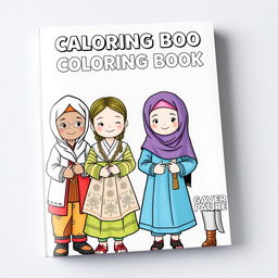 A coloring book featuring children in a variety of cultural attires addresses societal challenges by promoting cultural awareness, inclusivity, and diversity from a young age