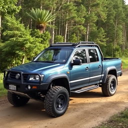 A 2005 Volkswagen LT35 transformed into a rugged pickup truck