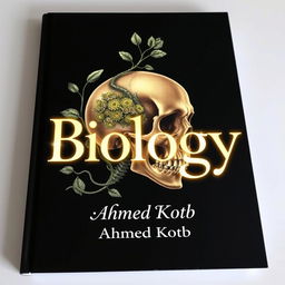 A captivating book cover for a scientific biology book titled 'Biology'