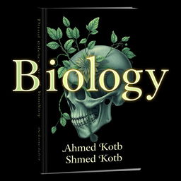 A captivating book cover for a scientific biology book titled 'Biology'