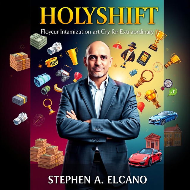 A compelling book cover for 'Holyshift: My Story of Transformation from an Ordinary to an Extraordinary Life' by Stephen A