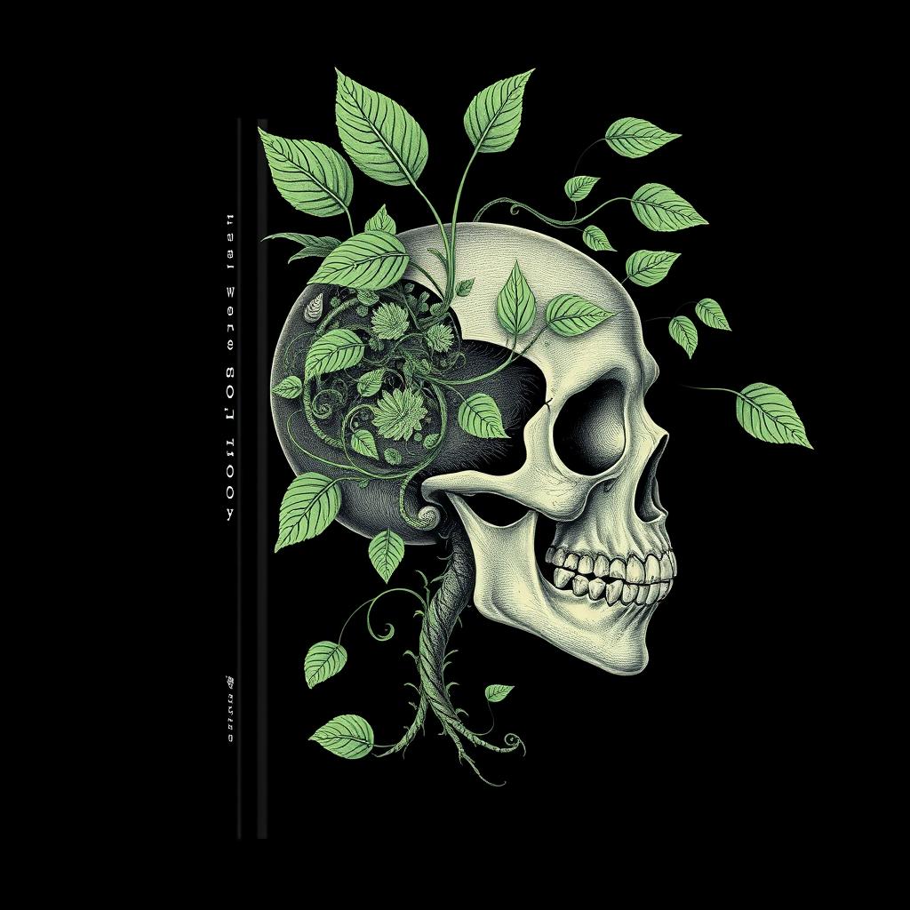 A captivating book cover for a scientific biology book