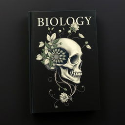 A captivating book cover for a scientific biology book