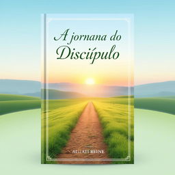 Book cover design for a book titled "A jornada do Discípulo," centered around daily meditations