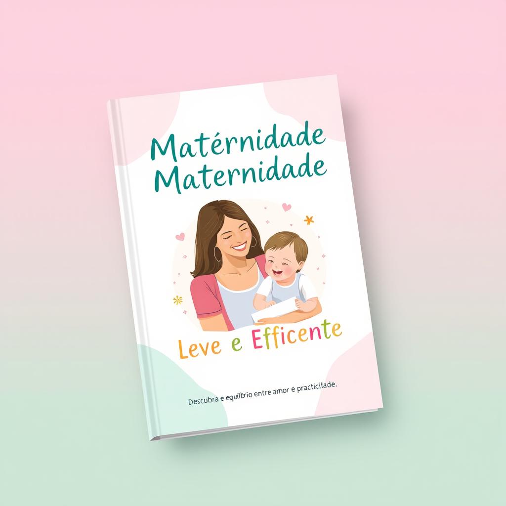 An ebook cover concept for 'Maternidade Leve e Eficiente'