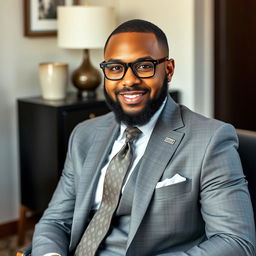 A portrait of Kevin Samuels, the influential lifestyle coach and YouTube personality known for his tailored suits and sophisticated style