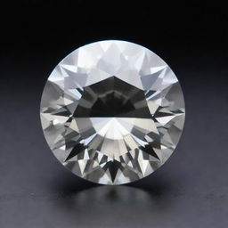 A sparkling, perfectly cut diamond, intricately set against a dark background, the light revealing its multi-faceted glory.