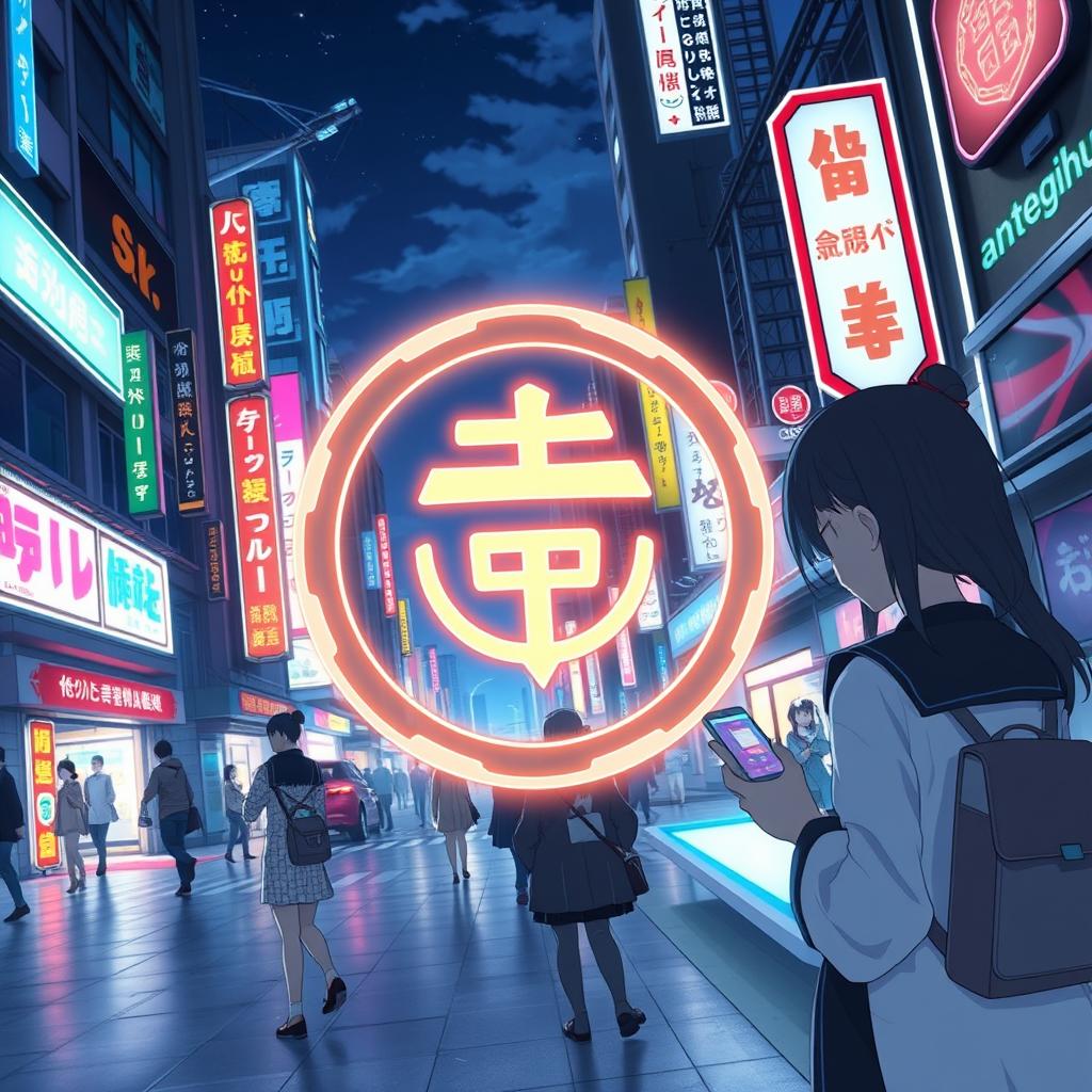 A digital currency named 'anteiku' in a modern anime world