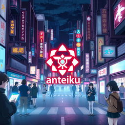 A digital currency named 'anteiku' in a modern anime world