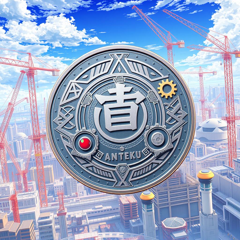 A conceptual digital currency named 'Anteiku' for use in an anime universe focused on construction and architecture