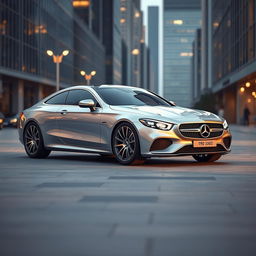 A concept design of a Mercedes-Benz W201 190E as a Coupé version, showcasing a sleek and stylish two-door layout