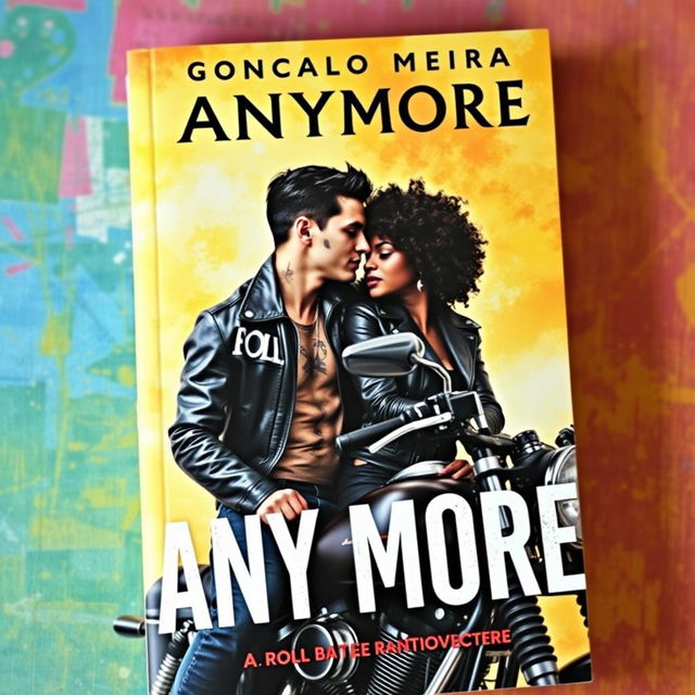 Book cover with the title 'ANYMORE' at the top, and above the title, the name 'Gonçalo Meira'