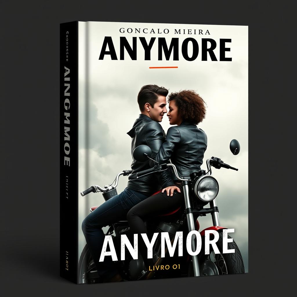 Book cover design with the title 'ANYMORE' at the top, featuring a line under the word 'MORE'