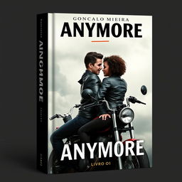 Book cover design with the title 'ANYMORE' at the top, featuring a line under the word 'MORE'