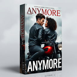 Book cover design with the title 'ANYMORE' at the top, featuring a line under the word 'MORE'