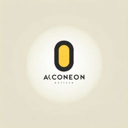 Design an attractive logo with the word 'Acconeon'. Use a balanced blend of yellow and black colors. The style should be modern and sleek but very legible.