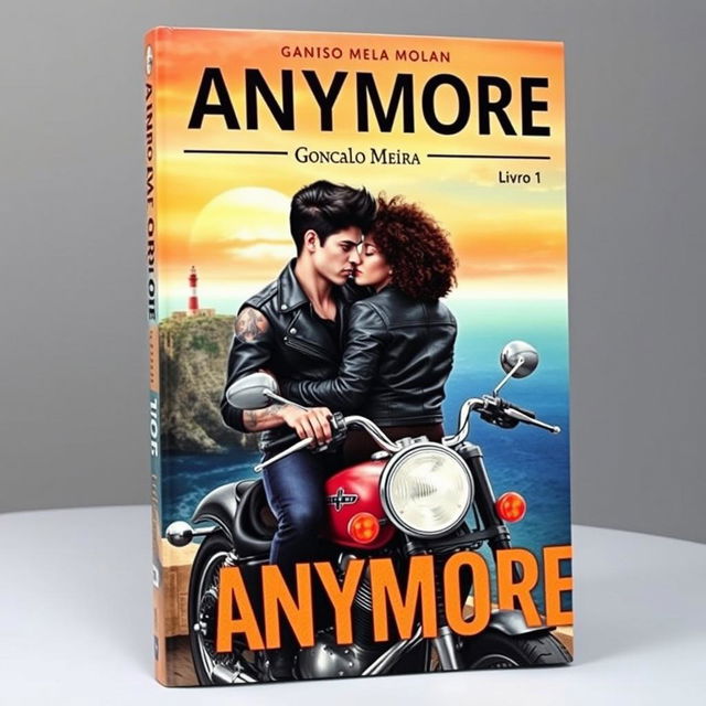 Book cover featuring the title 'ANYMORE' at the top with a line under 'MORE', above which is the author's name 'Gonçalo Meira'