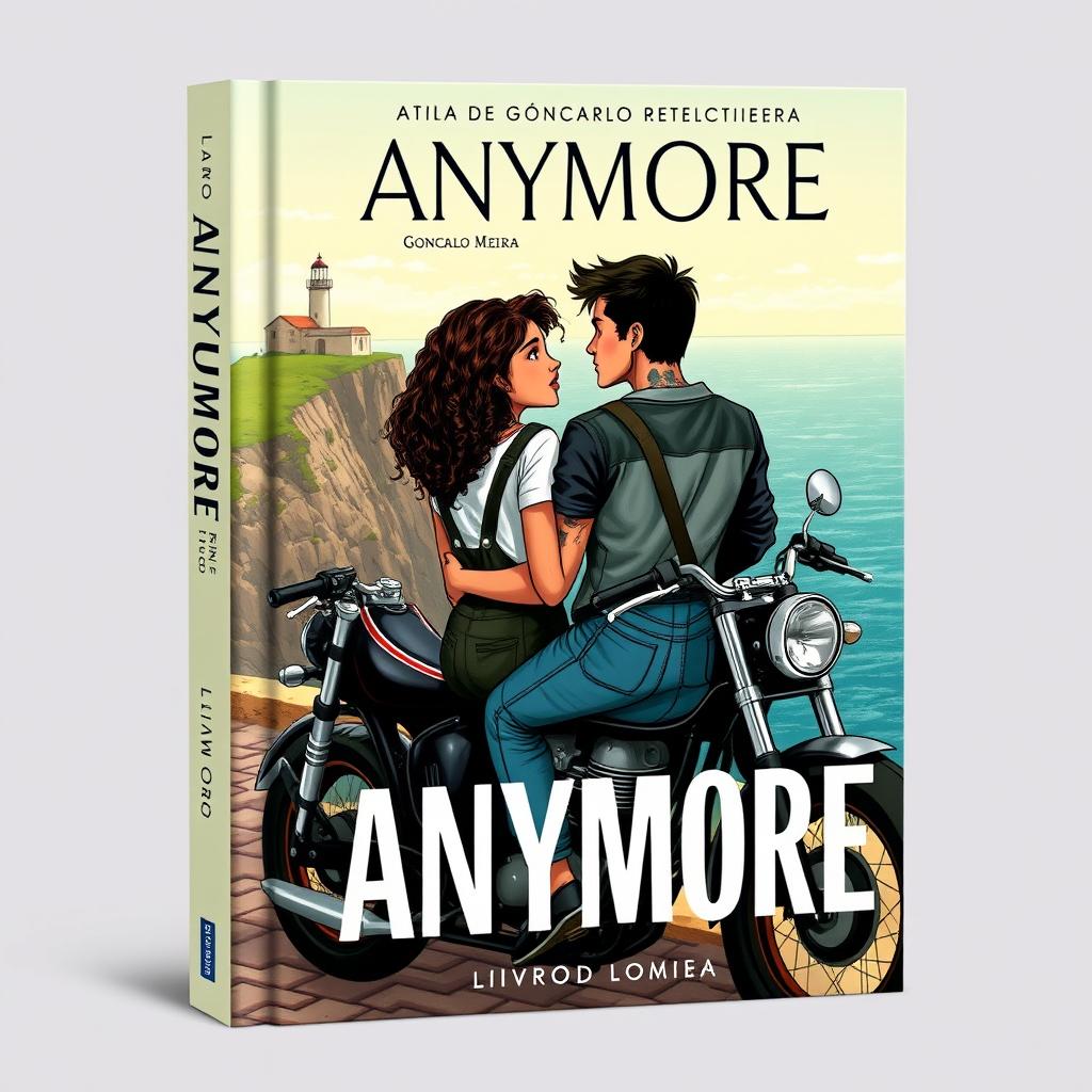 Book cover design featuring the title 'ANYMORE' at the top with a line under 'MORE', the author's name 'Gonçalo Meira' above the title, and 'Livro 1' below