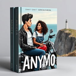 Book cover design featuring the title 'ANYMORE' at the top with a line under 'MORE', the author's name 'Gonçalo Meira' above the title, and 'Livro 1' below