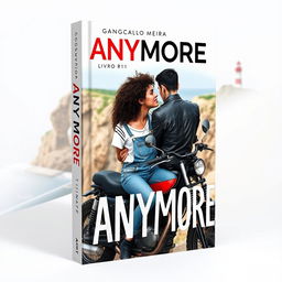 Book cover design featuring the title 'ANYMORE' at the top with a line under 'MORE'