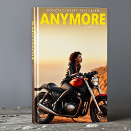 Book cover featuring the title 'ANYMORE' at the top, with the author's name 'Gonçalo Meira Feiticeiro' above it