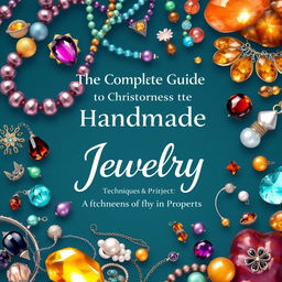 A beautifully illustrated cover design for "The Complete Guide to Handmade Jewelry Techniques and Projects"