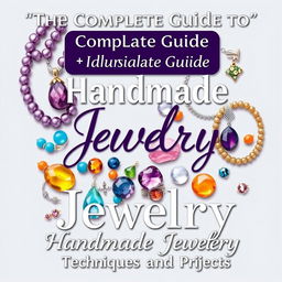 A beautifully illustrated cover design for "The Complete Guide to Handmade Jewelry Techniques and Projects"