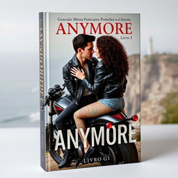 Book cover featuring a skinny white teenage biker with short dark hair and tattoos, wearing a black leather jacket