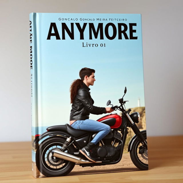 Book cover featuring a skinny white teenage biker with short dark hair and tattoos, wearing a black leather jacket